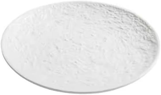 SONGCHAO Party Supplies Household White Salad Plate Ceramic Dinner Plate Kitchen Shallow Plate Flat Plate Restaurant Steak Western Plate Party Plates (Color : 20cm)