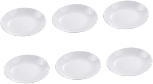 6pcs Ceramic Dipping Plates for Sauces Condiments and Appetizers Snack Dishes for Home Restaurants and Picnics Simple Design for Table Decoration