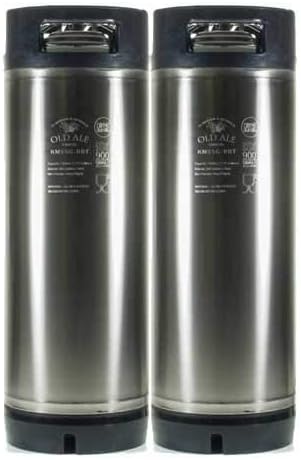 The Homebrew Shop 5 Gallon Home Brew Keg - New Ball Lock - Stainless Steel Product Tank (2 Pack) (5 Gal)