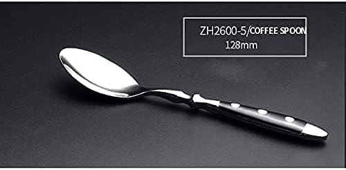 20-Piece Vintage Silverware Set with Black Bakelite Handles - Elegant Flatware for Home Kitchen & Special Occasions, Dishwasher Safe (Includes Forks, Spoons & Knives)