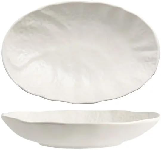 SONGCHAO Party Supplies Dinner Plate Dinner Plates Ceramic Cooking Dishes Restaurant Simple Solid Color Tableware Snack Dessert Pan Pasta Steak Plate Party Plates (Color : A 9.8 inch)