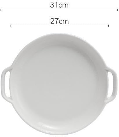 Dinner Plates Ceramic Tableware Bowls, Fruit Salad, Household Shallow Plates, Creative Dinner Kitchen Salad Bowl