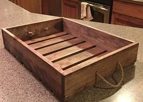 Antique Style Wooden Serving Tray