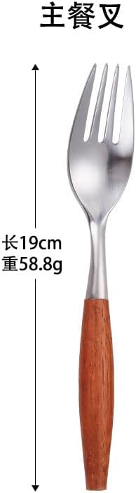 Stainless Steel Flatware serving set,Home Kitchen Eating Tableware Set,Dishwasher Safe,For Home Kitchen Restaurant Hote 5/20/30 Piece Household Teak 304 Stainless Steel Cutlery And Spoons Dessert Fork