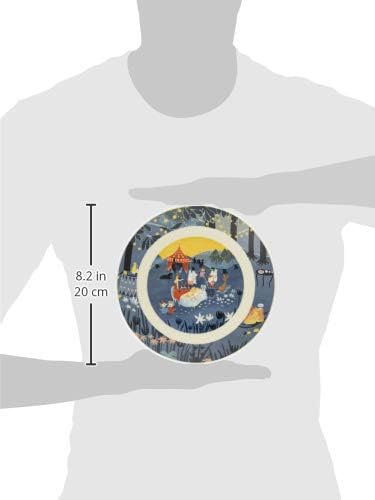 Yamaka Shoten MM3203-330 Luonto Plate, 7.7 inches (19.5 cm), Party, Microwave Safe, Moomin Goods, Scandinavian, Mother's Day, Tableware, Wedding Gift, Made in Japan