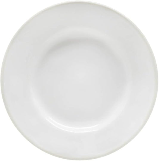 Costa Nova Ceramic Stoneware 6'' Bread Plate - Beja Collection, White & Cream | Microwave & Dishwasher Safe Dinnerware | Food Safe Glazing | Restaurant Quality Tableware