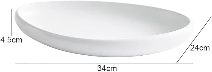 Appetizer Plates Ceramic Dinner Plate Cooking Plate Snack Dessert Tray Creative Hotel Restaurant Tableware Pasta Steak Plate Cheap Plates(A)