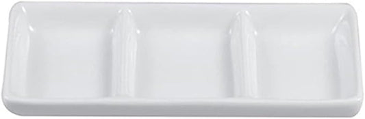 Dipping Dish Dip Bowls Snack Bowl Seasoning Plate Ceramic Sauce Pan Snack Gravy Boat Dessert Bowl Home Sauce Set Kitchen Restaurant Appetizer Plate Seasoning Dish (Color : 7 inch)
