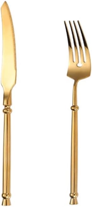 Exquisite Stainless Steel Cutlery Set Knife Fork Spoon Silverware Set Mirror Polished Flatware Set Kitchen Utensils Dessert Spoon Practical