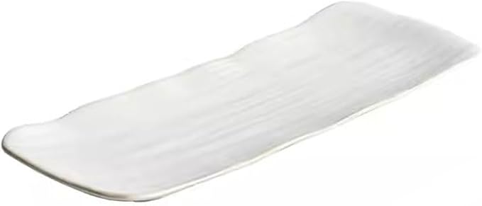 Kitchen Plates Home Ceramic Dinner Plate Dessert Plate Sushi Plate Restaurant Creative Rectangular Western Plate Appetizer Plate Restaurant Plates(42cm)