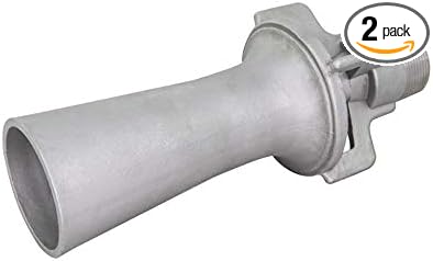 Eductor Nozzle - BSPT Fluid Mixing Eductors - 316 Stainless Steel - Minimal Maintenance and Clog Resistant Tank Mixing Agitation Nozzles - 1/2 inch (2 Count)
