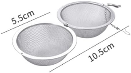 5 Pcs Tea Strainer Infuser Ball - Stainless Steel Mesh Tea Filter for Leaves Spice Herb Filter Fruit Squeeze - 2.2in / 5.5cm Diameter