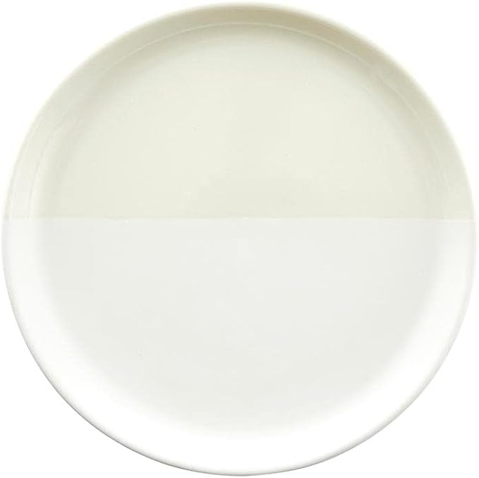 Santa Barbara Design Studio Appetizer Plates TableSugar Dipped Ceramic Tapas Plates, Set of 4, Off White | White