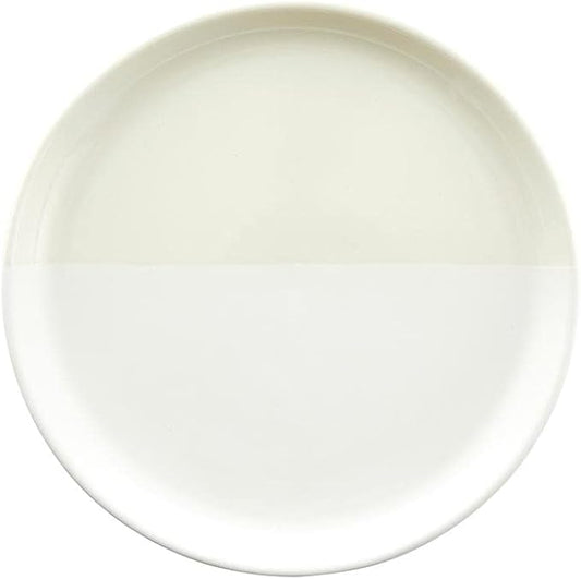 Santa Barbara Design Studio Appetizer Plates TableSugar Dipped Ceramic Tapas Plates, Set of 4, Off White | White