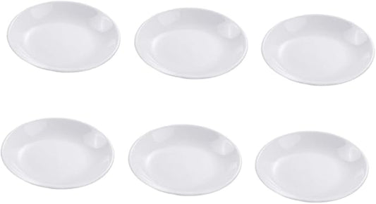 Cabilock 6pcs Ceramic Sauce Dishes Practical Seasoning Plates for Condiments Snacks and Dips for Home Kitchen Bbq and Picnics Appetizer Bowls