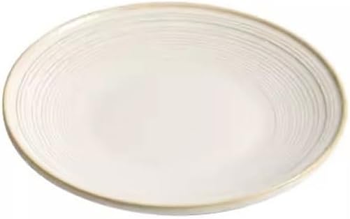 Kitchen Plates Dinner Plate Steak Western Plate Household Ceramic Tableware Restaurant Appetizer Plate Pasta Breakfast Plate Restaurant Plates(18cm)