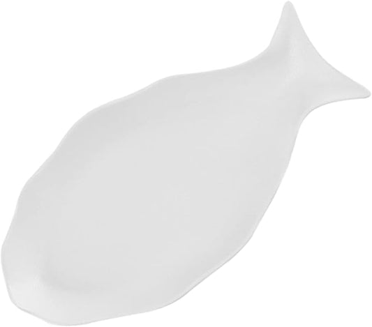 Ceramic Fish-shaped Steaming Plate Non-toxic Household Dish for Appetizers and Desserts Versatile Dinner Plate for Use