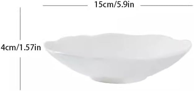 SONGCHAO Party Supplies Personalized Creative Dinner Plate, Nordic Style Tableware, Household Dish Plate, Soup Plate, Rice Plate, Deep Plate, Ceramic Dish Party Plates (Size : Small)