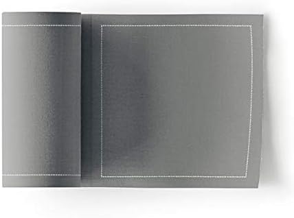 MY DRAP Cocktail Napkin, Washable and Reusable Cloth Napkins 4.5x4.5 in (100 Napkins, Grey)