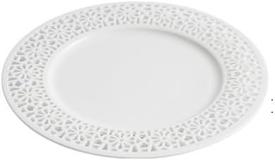 Appetizer Plates Ceramic Flat Plate Plate Dish Plate Hotel Restaurant Steak Western Plate Breakfast Plate Tableware Cheap Plates(B)