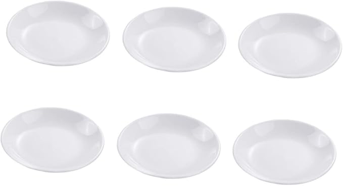 6pcs Ceramic Sauce Plates Dipping Bowls for Condiments Seasoning and Appetizers Lightweight and Portable Kitchen Tableware for Home Parties and Outdoor Use
