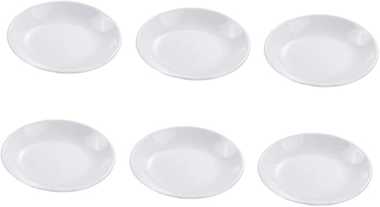6pcs Ceramic Sauce Plates Dipping Bowls for Condiments Seasoning and Appetizers Lightweight and Portable Kitchen Tableware for Home Parties and Outdoor Use
