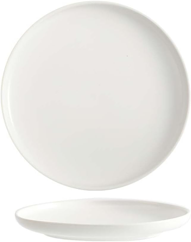 Ceramic Dessert Plates Set of 2,Mini 6 inch Porcelain Round Salad Plates,Serving Appetizer Plates,White Small Plates Dishes Dinner Plates,Food Dinnerware for Kitchen