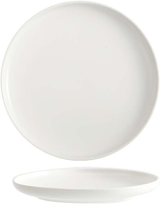 Ceramic Dessert Plates Set of 2,Mini 6 inch Porcelain Round Salad Plates,Serving Appetizer Plates,White Small Plates Dishes Dinner Plates,Food Dinnerware for Kitchen