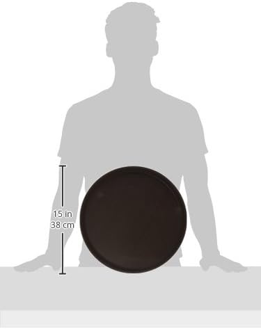 Winco Easy Hold Round Tray, 14-Inch, Brown