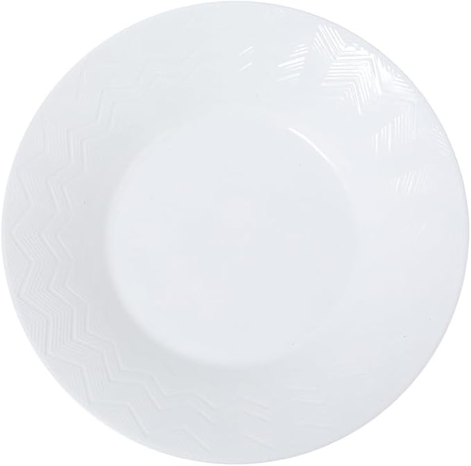 White 8" 9" Porcelain Tableware Plate Noodel Bowl Ceramic dinnerware For Home Family Party Weeding Restaurant And Kitchen Use (9" Plate Pack of 2)