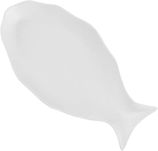 Fish Steaming Plate Ceramic Serving Dish Versatile Household Plate for Kitchen