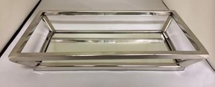 Elegance Beam Mirrored Tray-12 x 6 3/4
