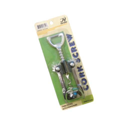 P44-TG-SLBO005, Corkscrew Opener, Wing Type Stainless Steel Double Lever Design, Wine Bottle and Cork Remover Tool for Bars and Restaurants, Pack of 12