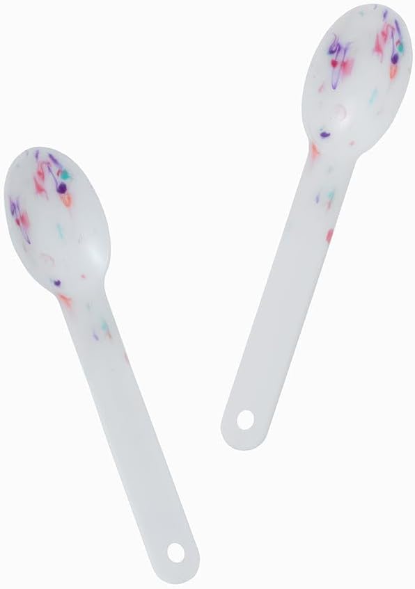 1000-Count XL Color Changing Ice Cream Plastic Spoons | Changes White to Confetti When Cold | Perfect for Birthdays, Parties | Frozen Dessert Supplies