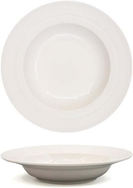 Dessert Plates Simple Ceramic Plate Hotel Restaurant Light Luxury Brushed Dish Dinner Tableware(9inch-white)
