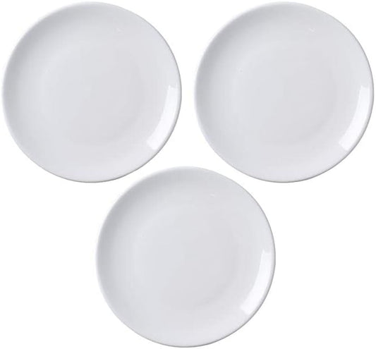 Dinner Plates, 6 Inch Ceramic Plates Set of 3, Porcelain Bone China Plates for Kitchen Serving Dishes