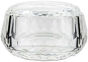 Crystal Candy Dish, Nut Bowl with Lid 3" x 4.7" Decorative Crystal Bowl&Jar for Home Wedding Table