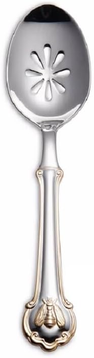 Wallace Napoleon Bee Gold Accent 18/10 Stainless Steel 5pc. Hostess Set