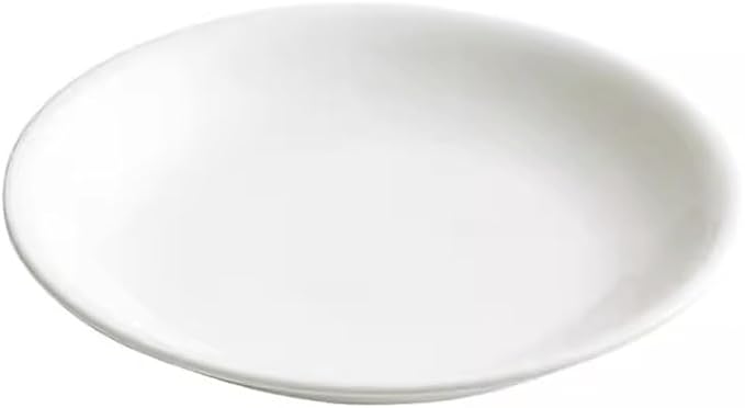 SONGCHAO Party Supplies 14-inch White Large Ceramic Deep Plate Soup Plate Home Pasta Plate Restaurant Salad Plate Appetizer Plate Party Plates (Color : 32cm)