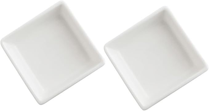 2pcs Seasoning Dishes Elegant Appetizer Plates Dessert Bowls for Home Restaurants and Parties for Sauces and Table Decor