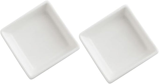 2pcs Seasoning Dishes Elegant Appetizer Plates Dessert Bowls for Home Restaurants and Parties for Sauces and Table Decor