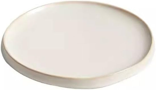 SONGCHAO Party Supplies Creative Steak Plate Western Food Plate Home Flat Plate Salad Plate Restaurant Appetizer Plate Ceramic Tableware Party Plates (Color : 20.5cm)