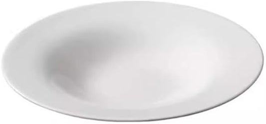 SONGCHAO Party Supplies Simple Tall Soup Plate Hotel Club Cooking Plate Tableware Chinese Dinner Plate Ceramic Deep Soup Plate Party Plates (Size : Medium)