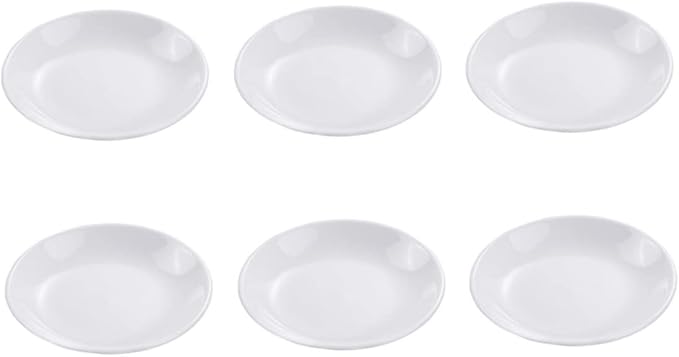 6pcs Ceramic Seasoning Dishes Practical Condiment Plates for Sauces Spices and Appetizers Small Serving Bowls for Home Use and Entertaining