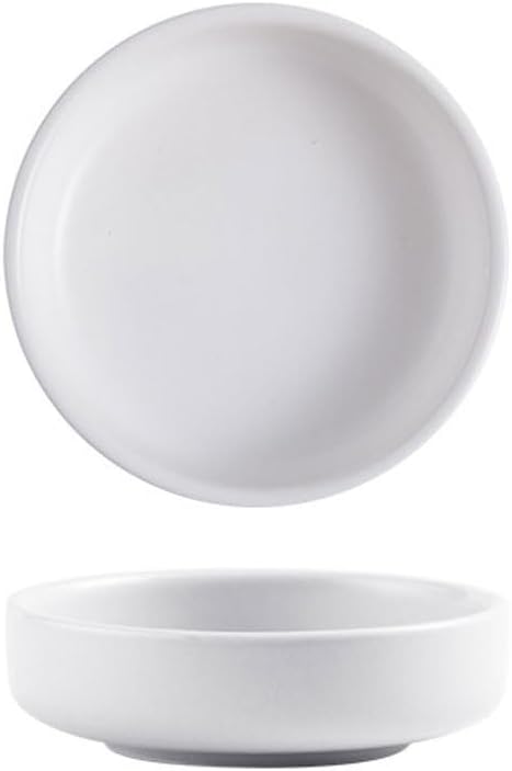 FAREWELL Dipping Bowls Round Plate Creative Ceramic Small Plate Soaking Plate Household Soy Sauce Plate Small Plate Vinegar Plate Soaking Plate Soy Sauce Appetizer Bowls (Color : B)