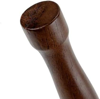 (Pack of 3) Wooden Muddler for Cocktails, Flat Head Bar Muddle,r Lacquered Walnut Wood, Mint Muddler for Mojitos