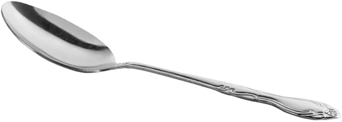 Soro Essentials- Stainless Steel Windy City Serving Spoon Set of 12- Serving Utensils Serving Flatware Cutlery Kitchen Tableware Buffet Serving Utensils for Home Kitchen and Restaurant