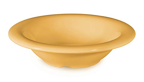 GET B-454-TY-EC Melamine Narrow Rim Fruit/Dessert Bowl, 4.5 Ounce, Tropical Yellow (Set of 4)