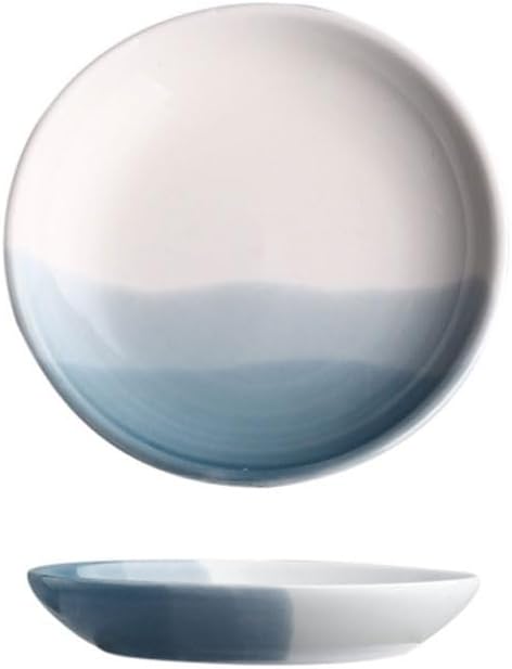 FAREWELL Dipping Bowls Household Ceramic Multi-Color Condiment Plate Soaking Bowl Condiment Plate Sushi Soy Snack Plate Appetizer Bowls (Color : C)