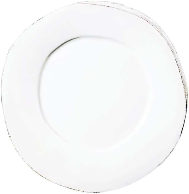 Vietri Italian Lastra Collection Dinnerware Sets (White, 4-Piece Place Setting)